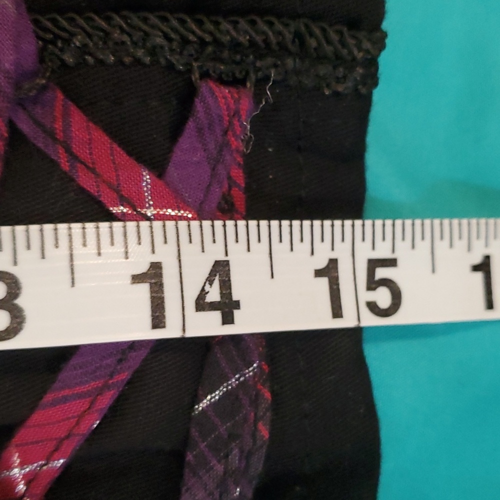 Tripp NYC Corset size XS w/ Red and Purple Plaid accents - Picture 5 of 8